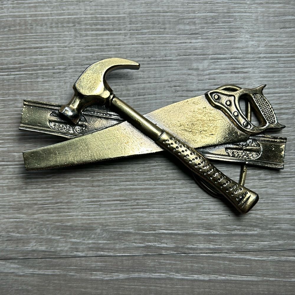 Construction carpenter tool numbered belt buckle - Picture 1 of 4
